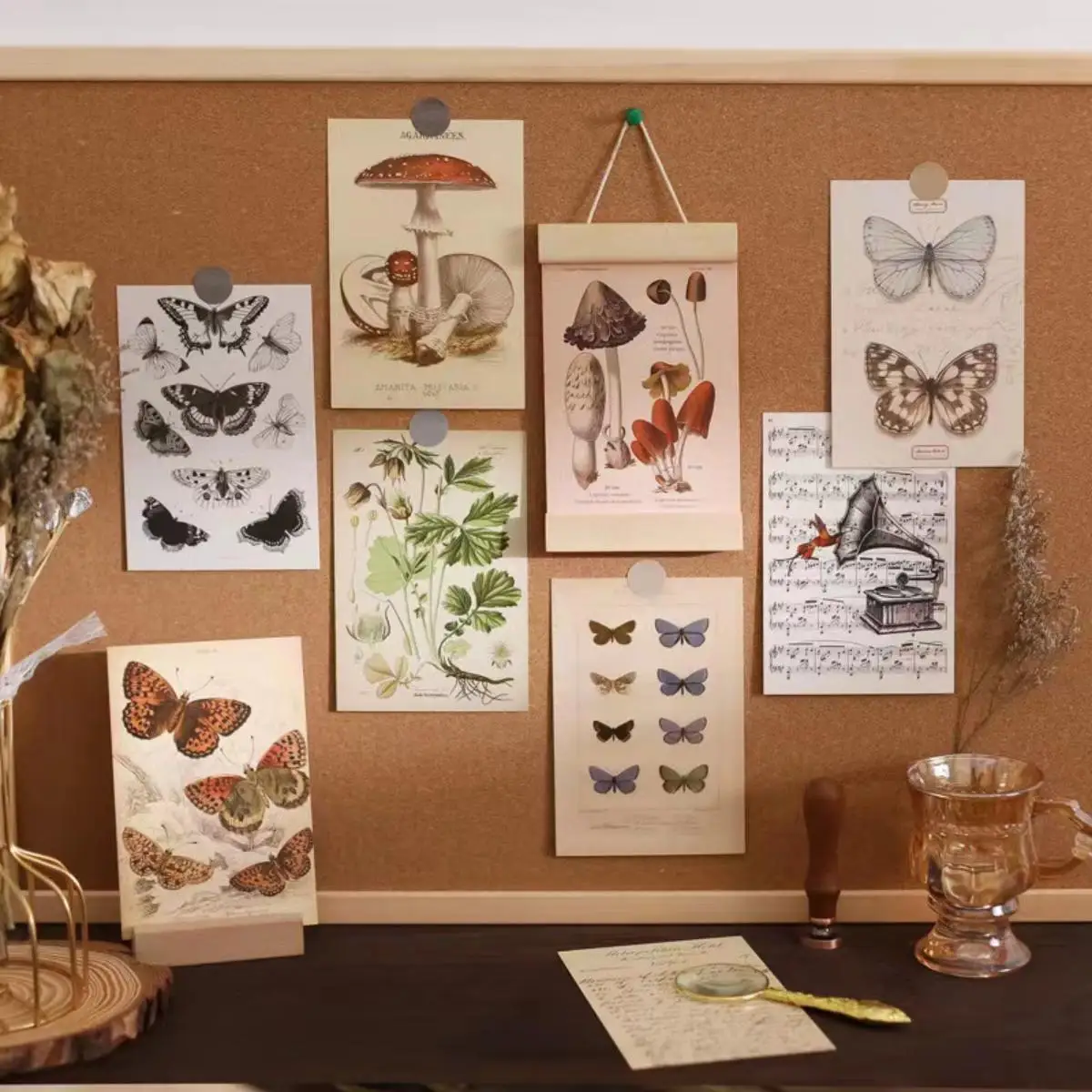 Retro Ancient Forest Animals Plants Specimen Postcard Vintage Creative Writing Greeting Postcards Diar Journals DIY 30 pcs