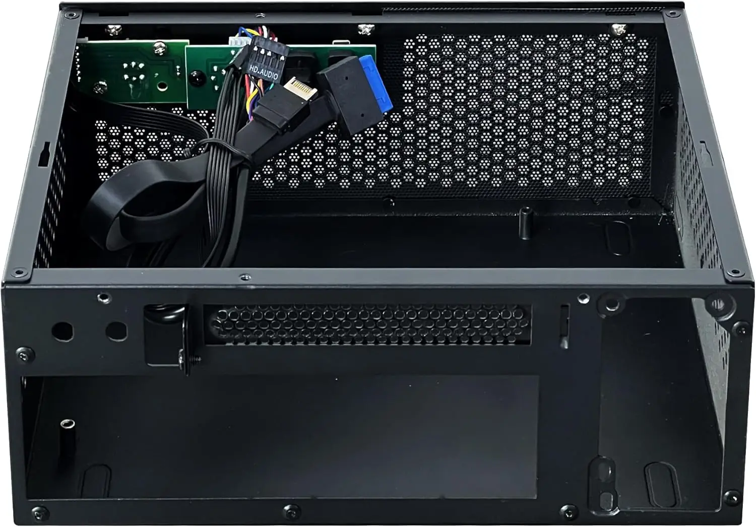 Mini ITX Case for PC Desktop Chassis Typec(10g)+USB3.0 Black Mini-ITX 0.8mm SPCC Desktop Computer Case Fit in Flex PSU