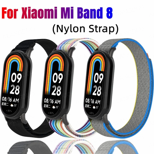 Mi Band 8 Strap Smart Bracelet Replacement Accessories Wrist Band Nylon  Straps for Xiaomi Smart Band 8 Miband 8 Correa - AliExpress