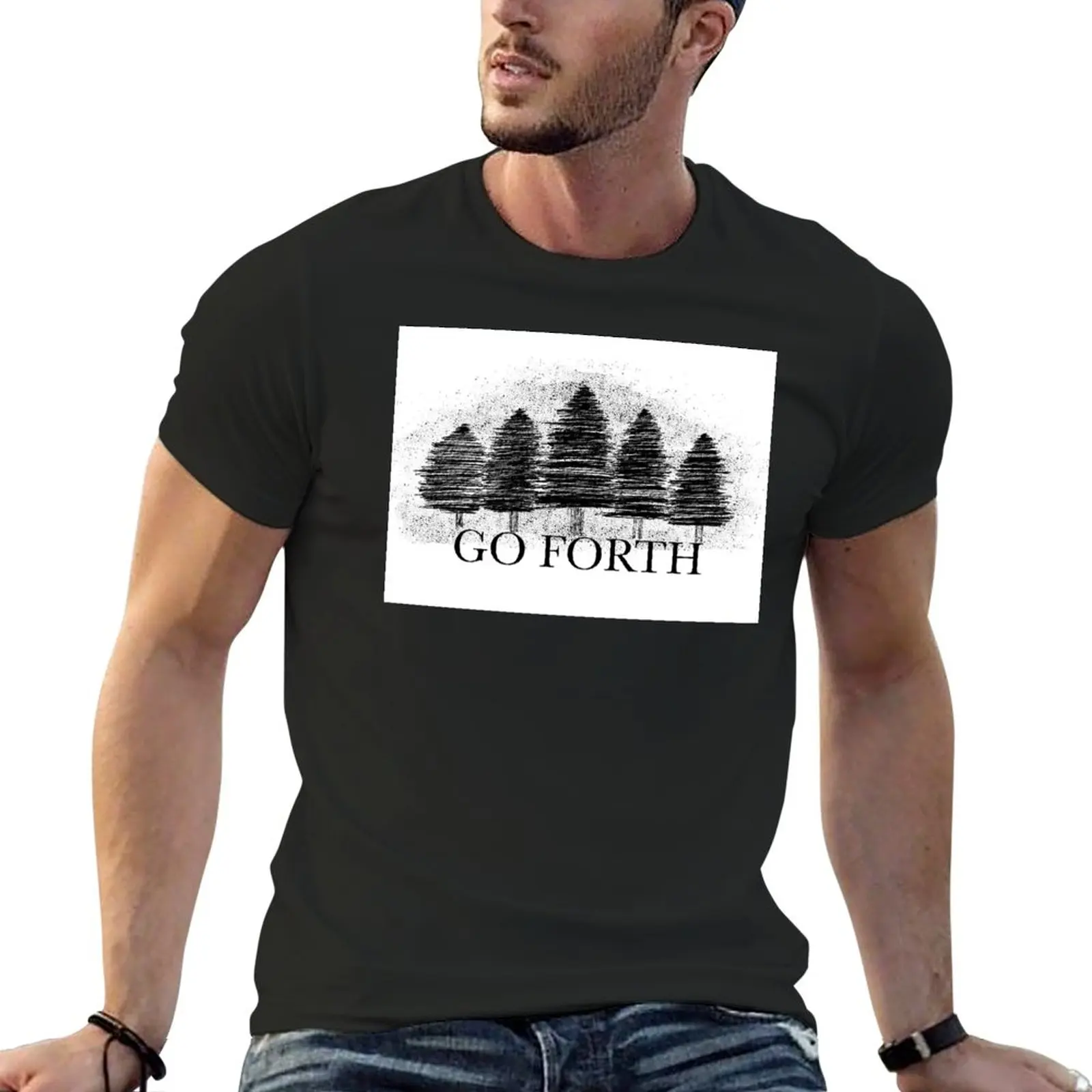 

Go Forth T-Shirt vintage quick-drying black t shirts for men