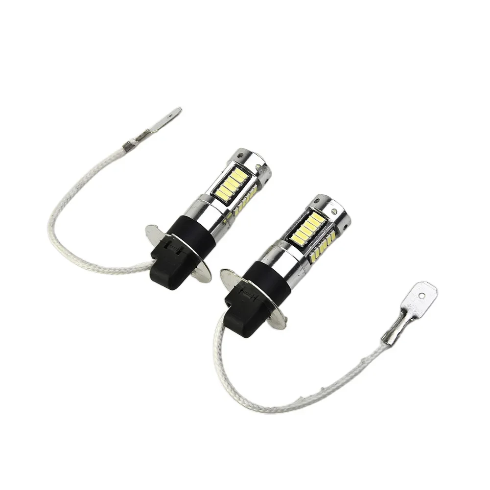 안개등 전구 신제품 1800LM 빠른 반응 LED 슈퍼 브라이트, 1 쌍 액세서리 변환, DC 12V-24V 키트 부품