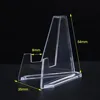 1-30Pcs Clear Acrylic Coin Display Stand Holders Small Easel Rack Trading Card Holder Support For Kpop Idol Card Organizer 6