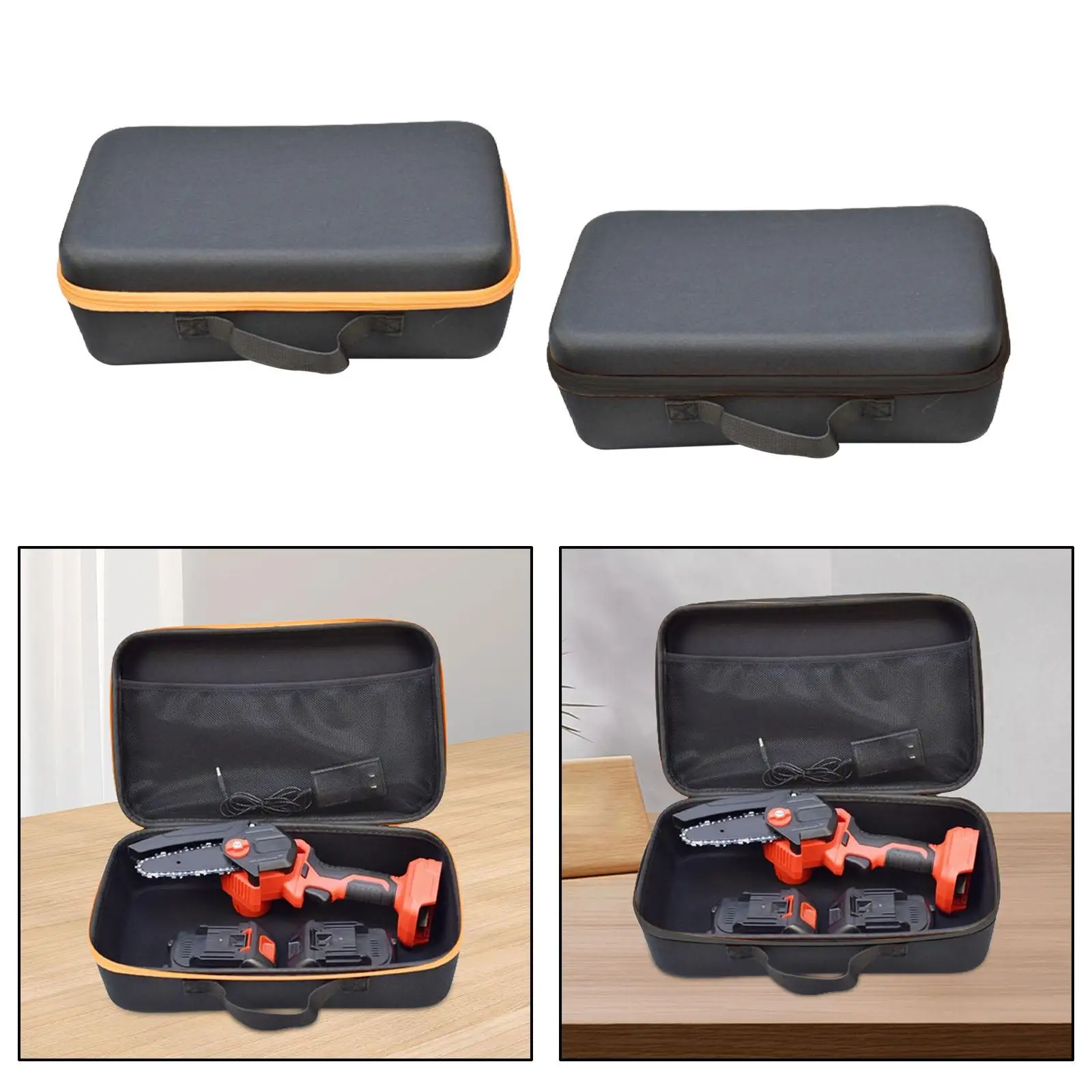 Carrying Case for Cordless Drill Accessories Versatile Smooth Zipper Closure Oxford Cloth Zipper Tool Pouch with Hand Strap 4