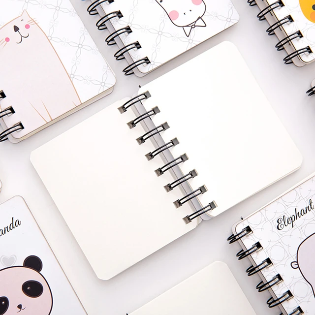 Mini Notebook Cute Animals Coil Book Kawaii Stationery Planner