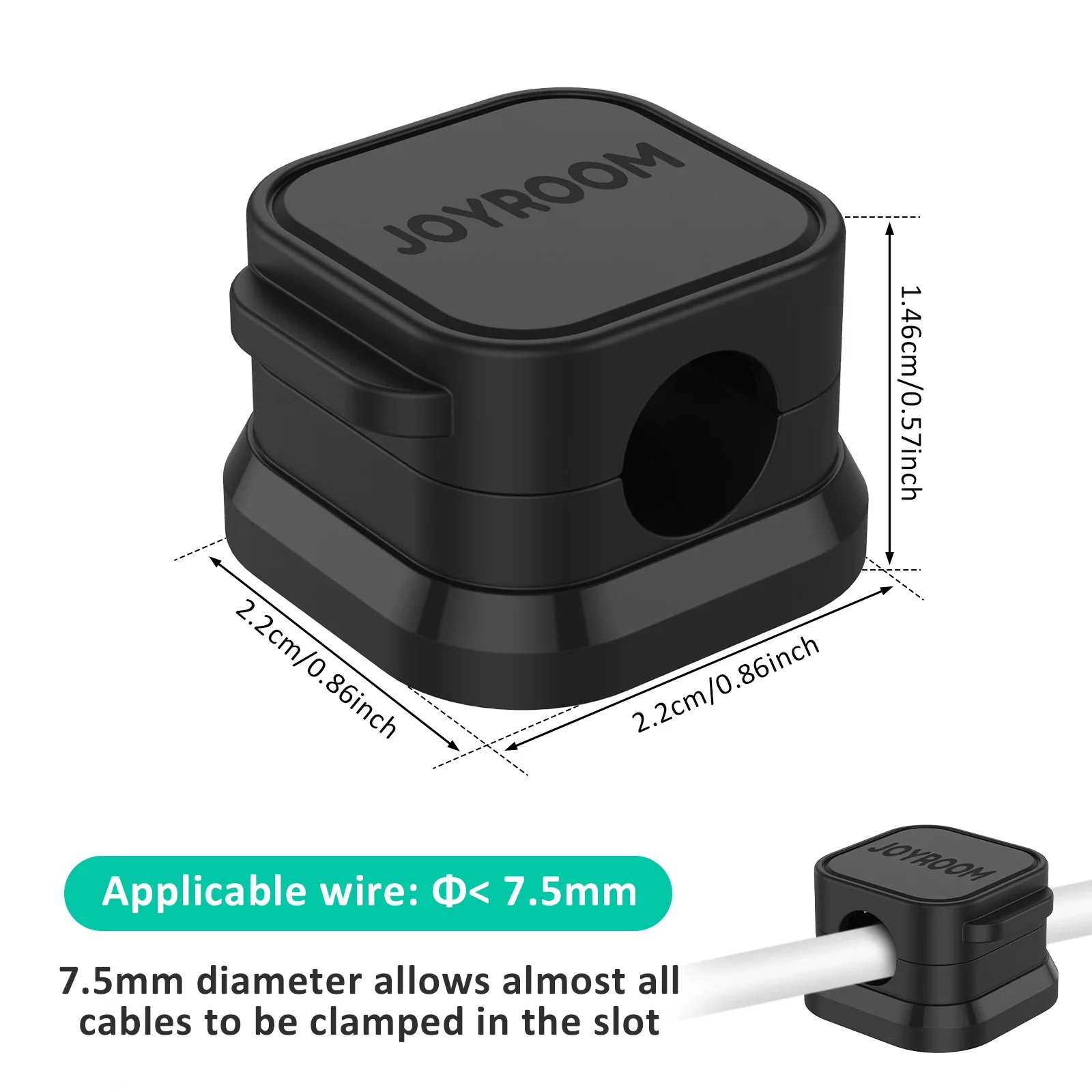 Magnetic Phone Cable Clips Cable Smooth Adjustable Cord Holder Under Desk Management Wire Keeper Organizer Holder