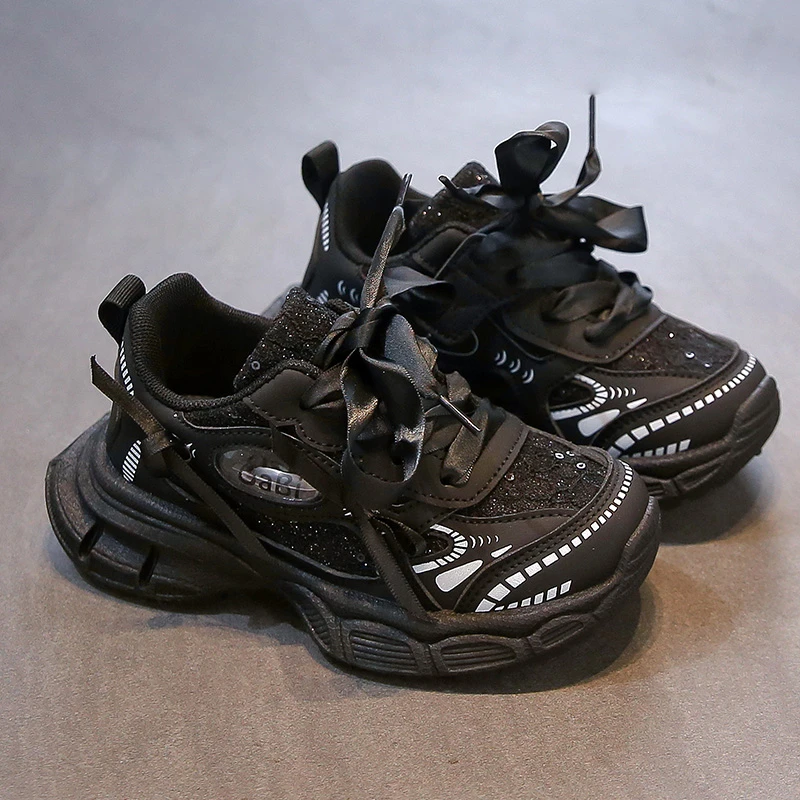 Girls Casual Non Slip Thick Sole School Running Shoes