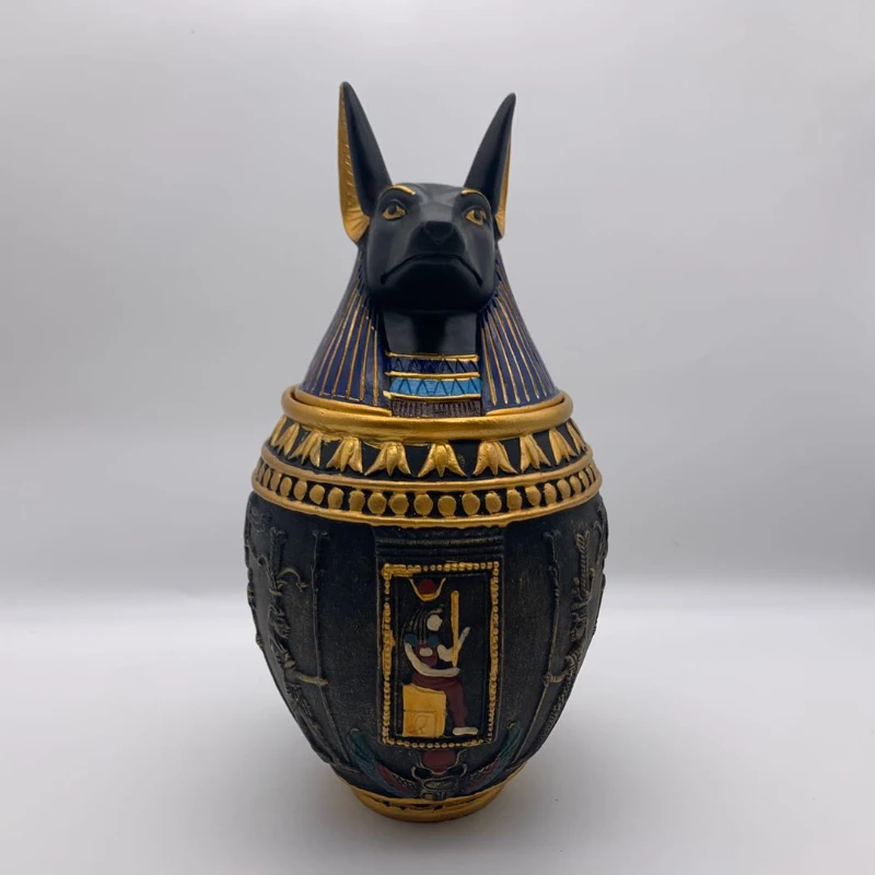 

Large Size Egyptian Pet Urn, Cremation Skeleton, Funeral Souvenir, Home Decoration, Modern creativity