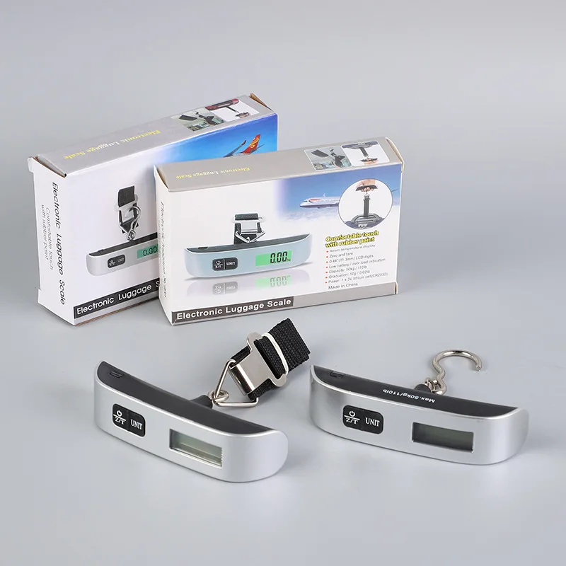 Digital Scale LCD Display 110lb/50kg Electronic Luggage Hanging Suitcase Weigh Baggage Bag Weight Balance Tools Digital Scales