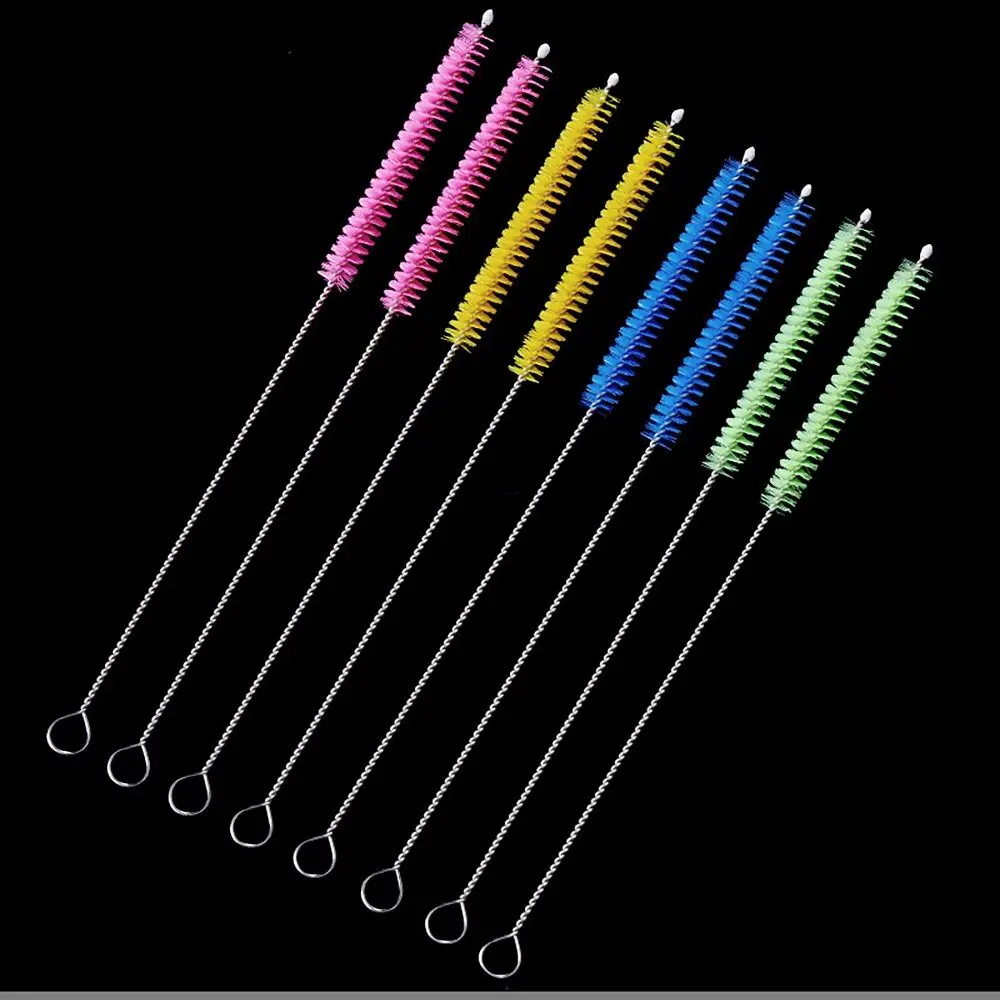 Useful Straw Cleaning Brush Colorful Nylon Straw Cleaners Healthier Multi-purpose Glass Tube Brush Slot Brush Bottle Accessory