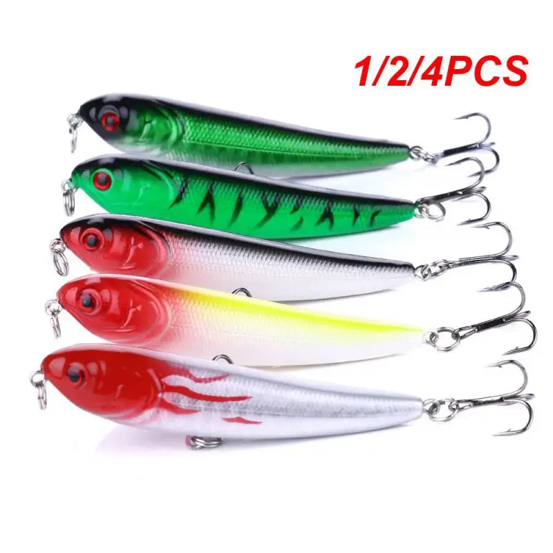 

1/2/4 шт., жесткая рыболовная приманка, 5,5 г/7 см