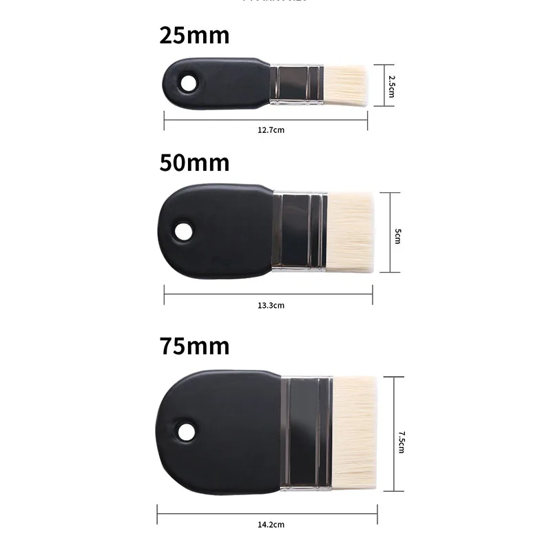 1Pc Nylon Hair Hard Bristle Brush Painting Pen Art Gouache Watercolor Large Area Oil Paint Acrylic Wall Brush BBQ Cleaning Brush 2