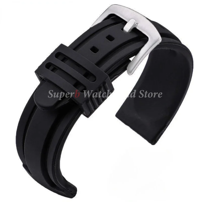 Enhanced Waterproof Silicone Sport Watchband Bracelet
