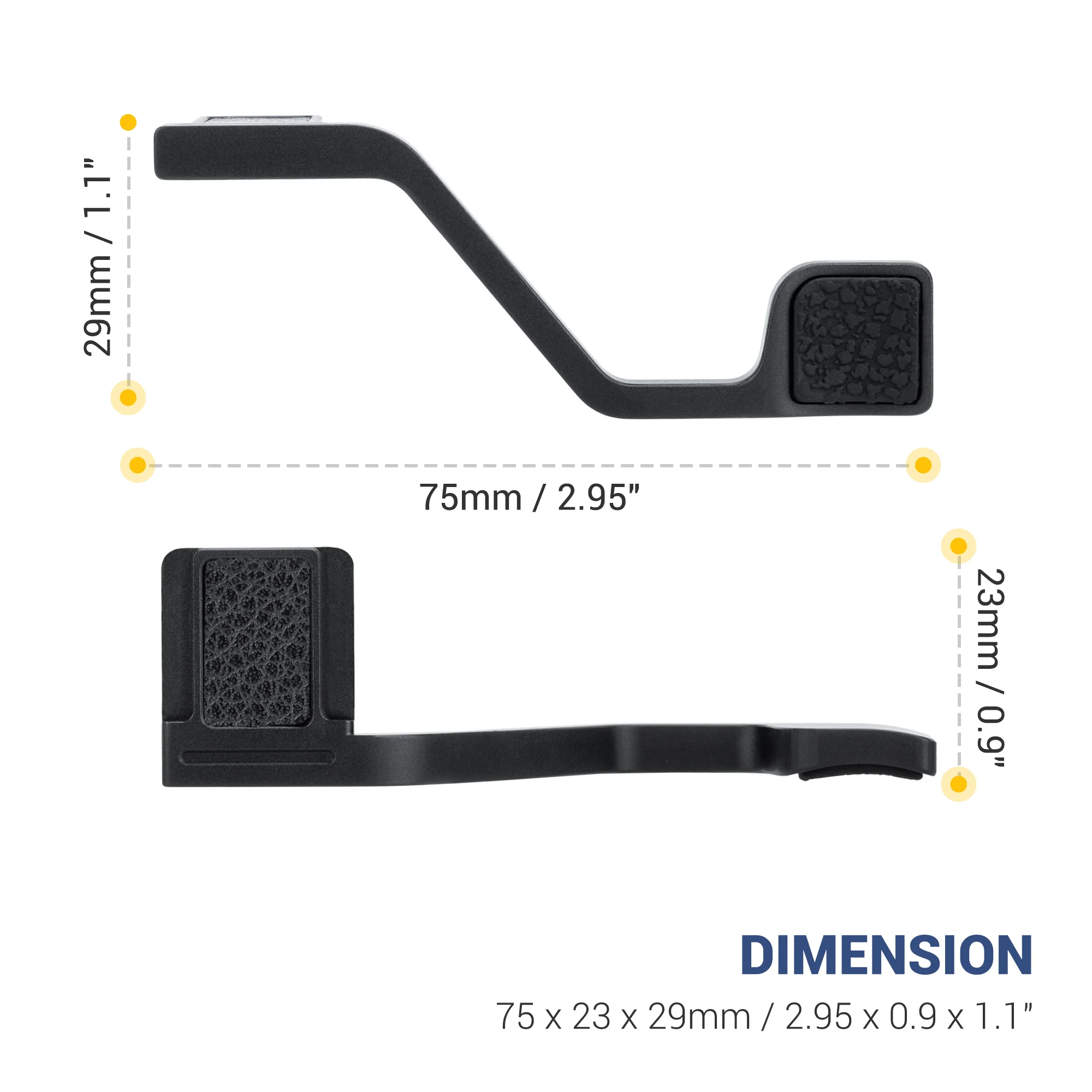 JJC Camera Metal Hot Shoe Thumbs Up Hand Grip Hotshoe bracket for Nikon ZF camera accessory