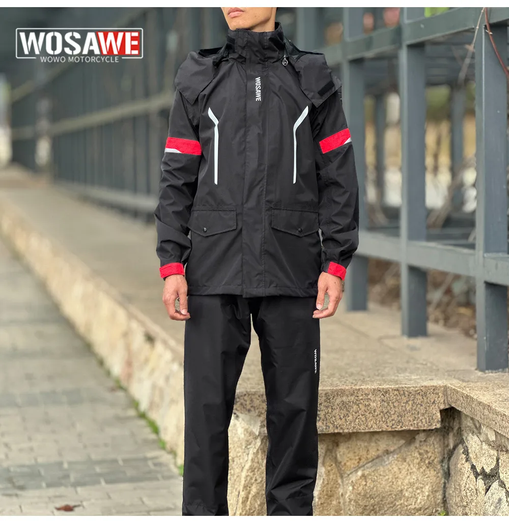 Motorcycle Raincoat Jacket Unisex Waterproof Motocross Suit Hiking Coat motorcycle jacket,motorcycle raincoat,raincoat suit,bike raincoat,hiking jacket