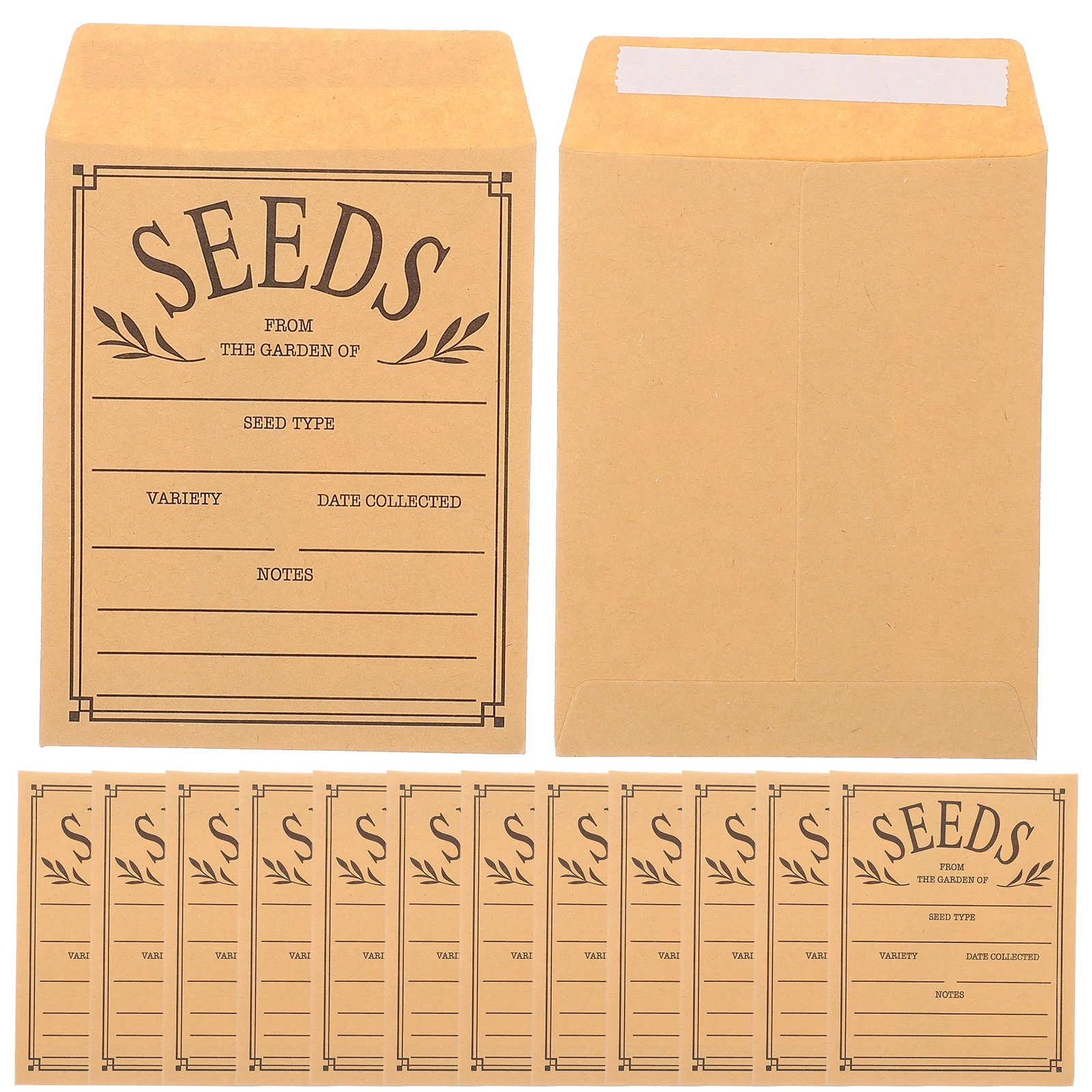 Seed Envelopes Paper Envelopes Blank Packets Paper Small Seeds Multi Use Seed Packets Resealable 50 Pcs