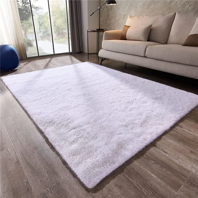 White Bubble Velvet Fabric Bedroom Area Rugs Living Room - Temu