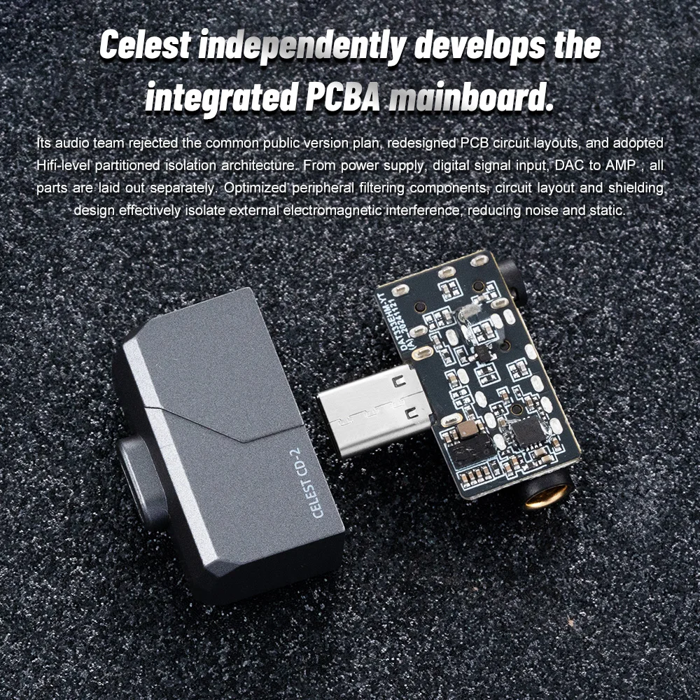 Kinera Celest CD-2 Portable DAC Type-C to 3.5mm 4.4mm Audio HiFi Earphones Decoder For Android iOS Mac Win10 Headphone Amplifier