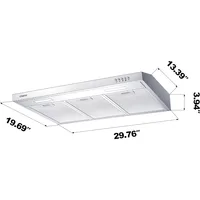 Ductless Range Hood 30 inch Under Cabinet Hood Vent for Kitchen Ducted and Ductless Convertible CAS75918A 2