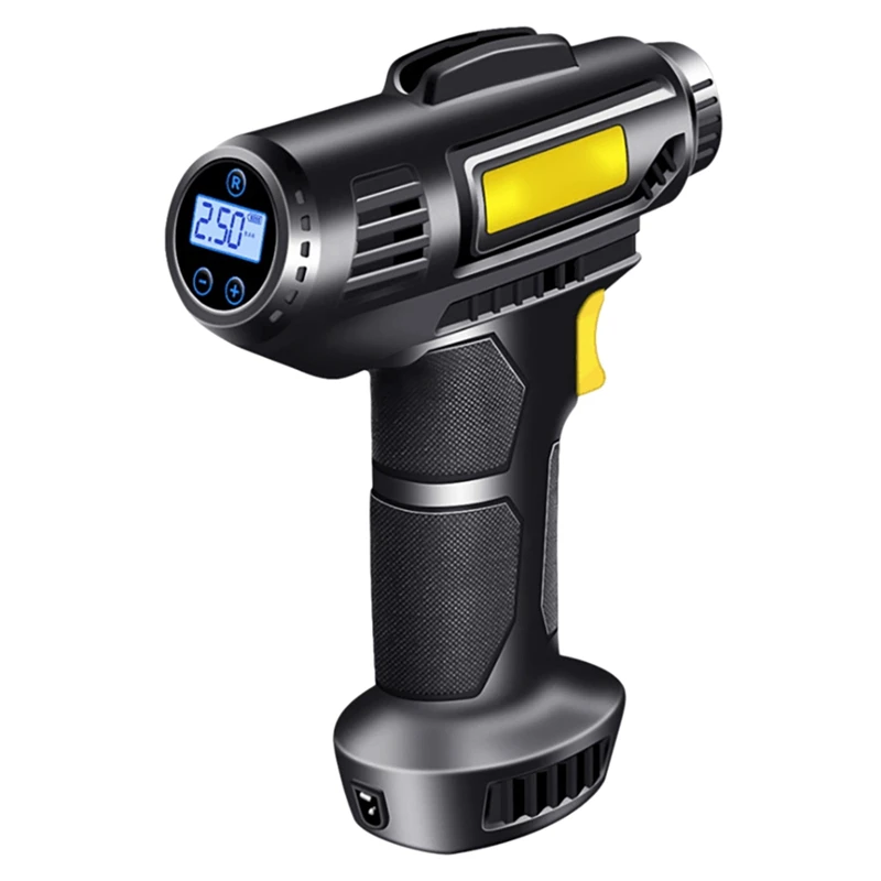 

Беспроводный воздушный насос, 120 Вт, 12 В/5 В, портативный воздушный компрессор, насос для шин для автомобилей, велосипедов, мотоциклов, шаров и т. д.