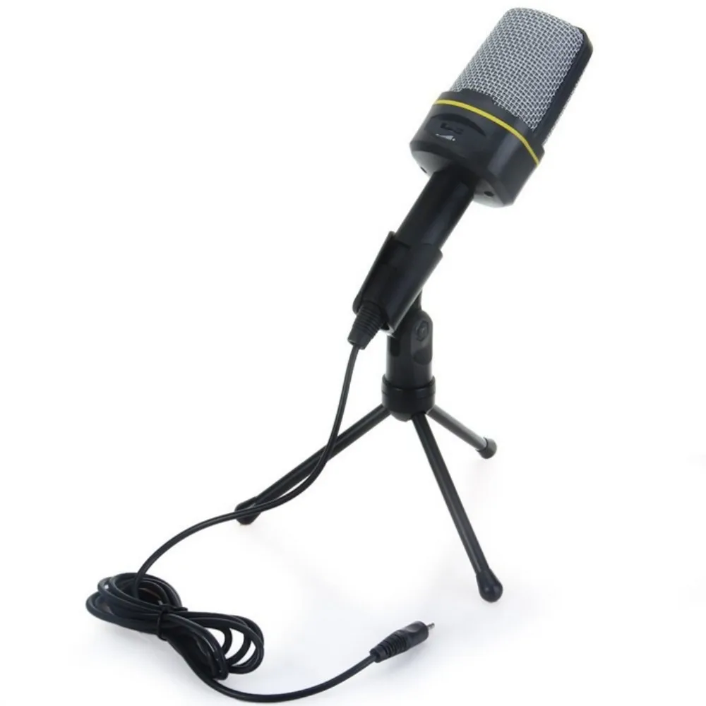 SF920 Condenser Microphone 3.5mm Wired Studio Capacitive Mic Tripod Stand for PC Computer Recording Singing Song