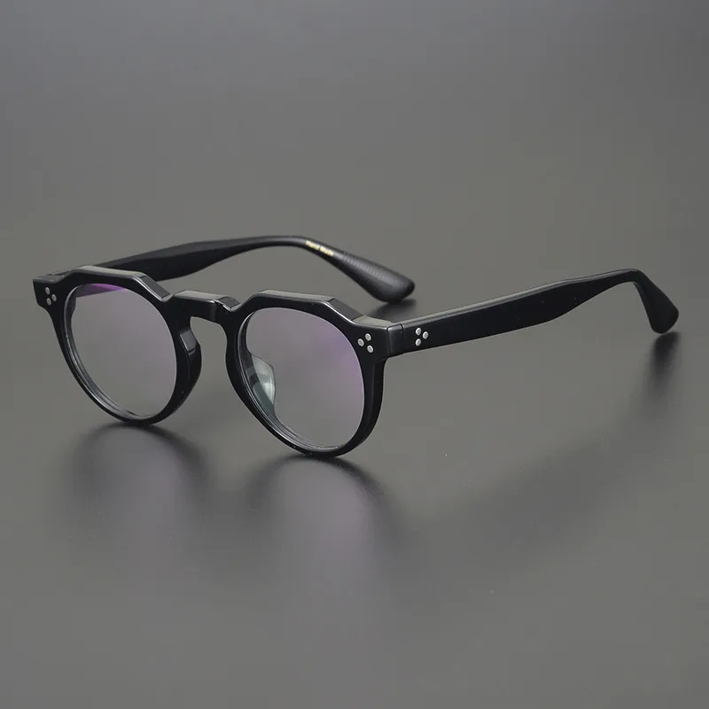 

Top Quality Acetate Retro Round Eyeglasses Frame Men Women Vintage Optical Prescription Glasses Frames Anti Blue Light Eyewear