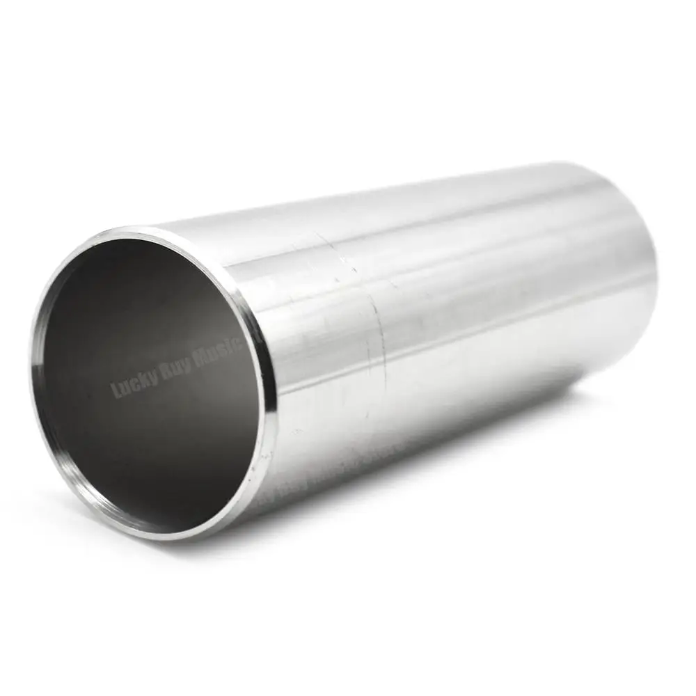 1Pcs Metal Electric Acoustic Guitar String Slide Finger Knuckle Cylinder Slider Steel Stainless Slider 28/51/60/70mm guitar tool