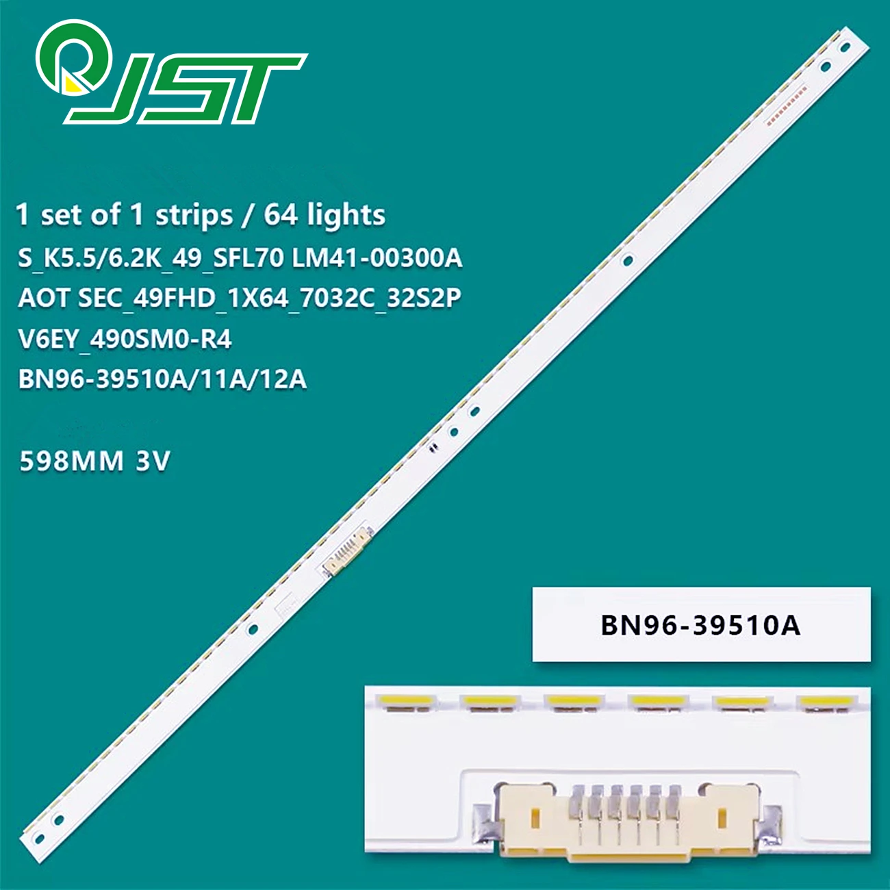 1pcs UE49M5500 UN49K6500 UN49K5500 UE49K6550 UE49K6000 UE49M6000 UE49M6500 CY-KK049BGLV1H BN96-39510A 39511A 39512A LM41-00300A