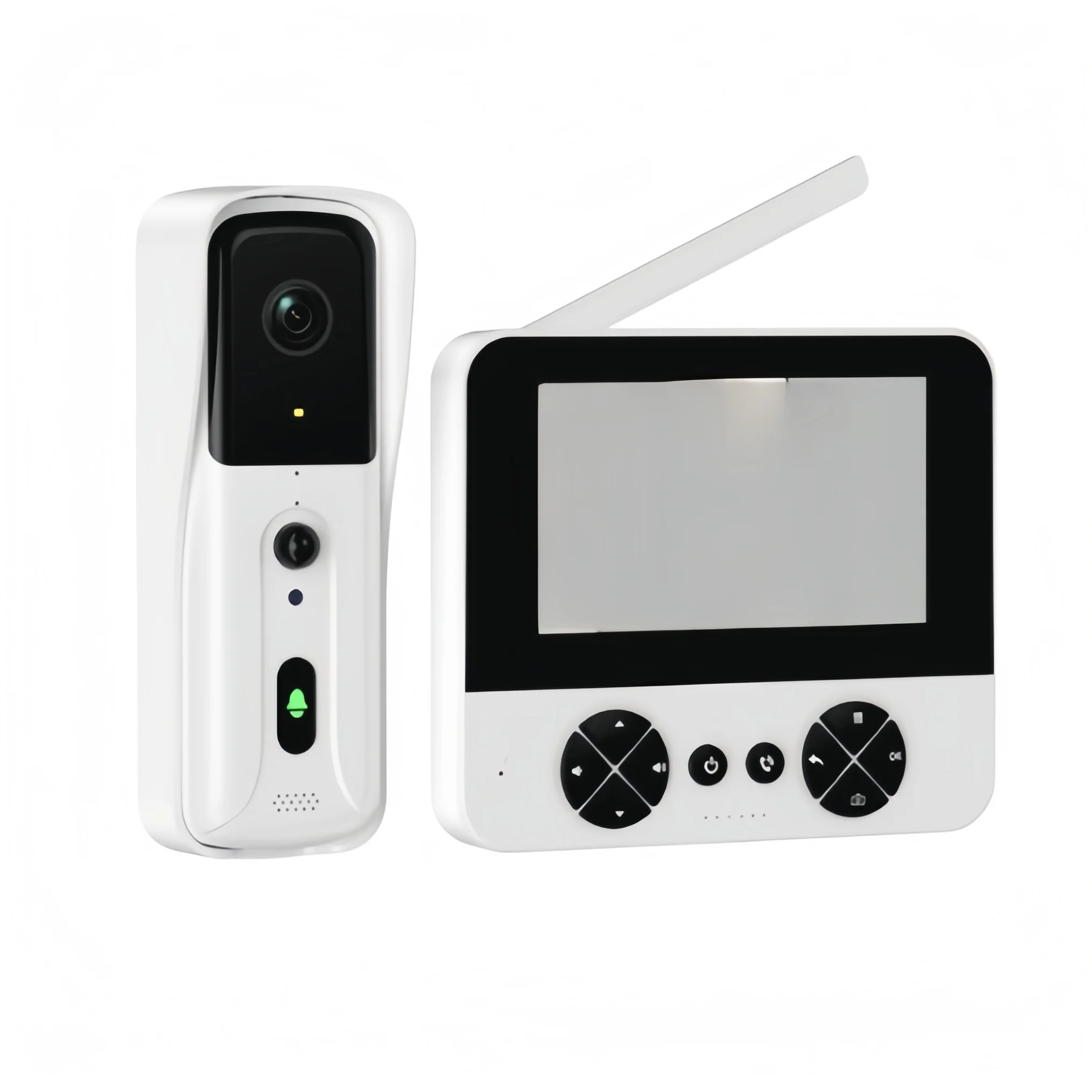 4.3 inch IPS smart video doorbell, two-way audio, WiFi, night vision, motion detection