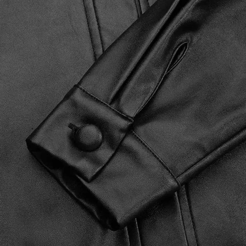 Spring New Leather Jackets for Women Black Small PU Leather Lapel Coat Europe American Women's Vintage Motorcycle Bomber Jacket