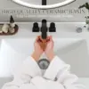 24 Inch Floating Sink Combo, Grey Wall Mounted Modern Vanity, Bathroom Cabinet Vanity W/ Soft-Closing Double Extra Large Doors 5