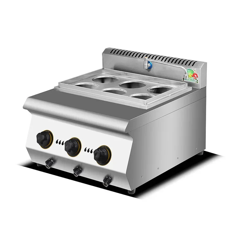 Commercial Cooking Machine Gas-Fired Electric Noodle Oden Pot Stainless Steel Desktop Noodle Soup Stove 4