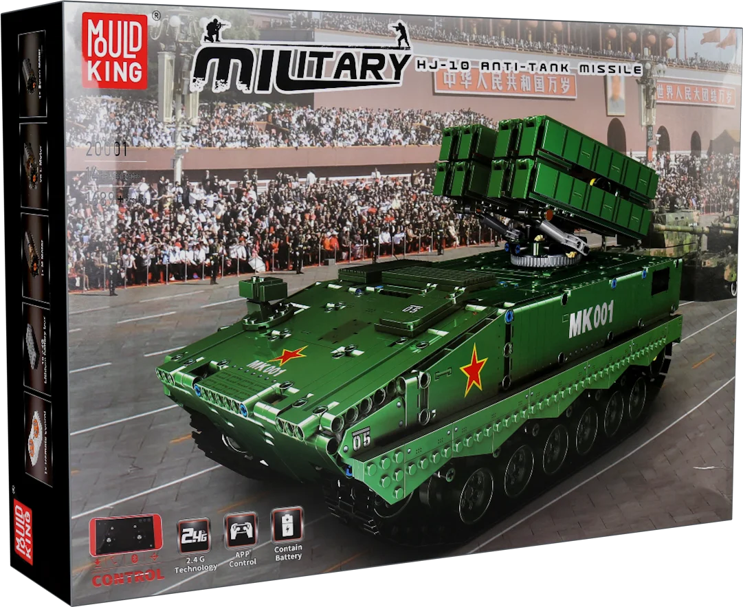 Mould King 20001 RC HJ-10 Anti-Tank Missile – Your World of Building Blocks