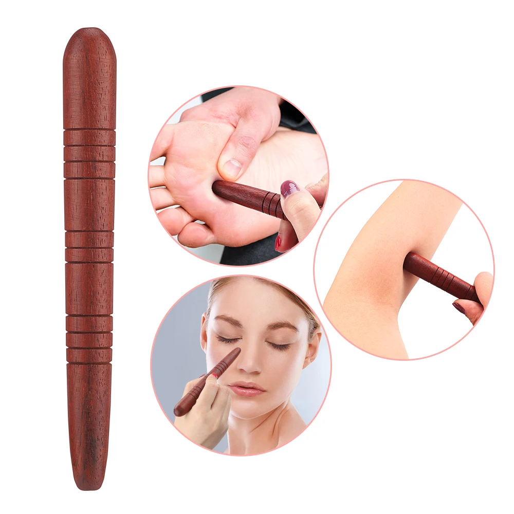 Wooden Massage Stick Multifunctional Acupoint Wooden Stick Manual Massage Dredge Meridian Foot Massage Stick Body Relax Massager
