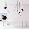 Italian Industrial Flos Black and White Chandelier Multi-point Adjustable Restaurant Lamp Bar Office LED Lighting pendant light 1