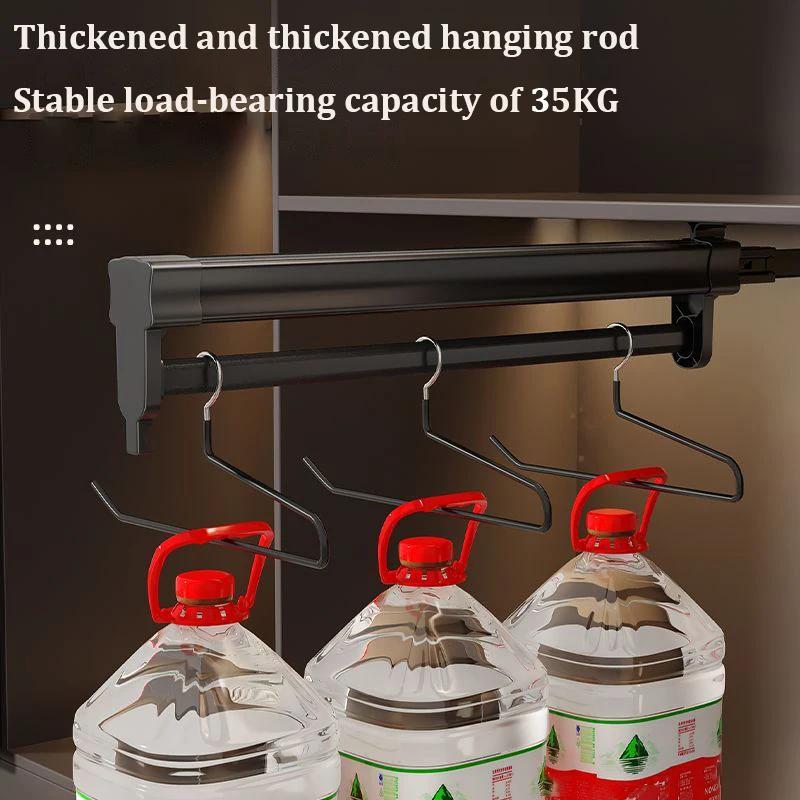 Wielofunkcyjna stojak na spodnie szafa ze stopu aluminium chowane szyny przesuwne wieszak na ubrania na ubrania gospodarstwa domowego