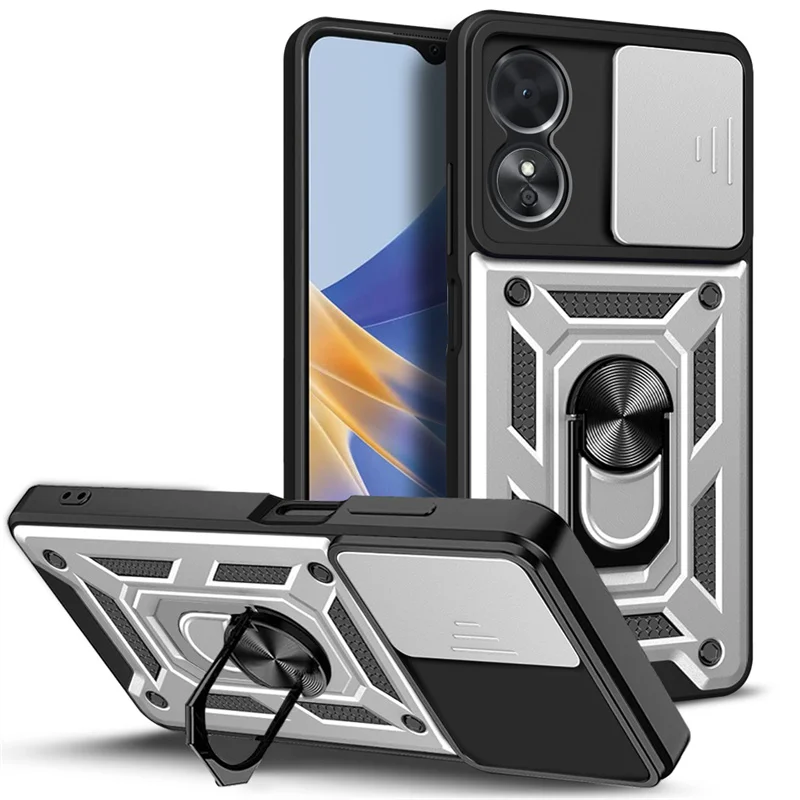 Shockproof Armor Magnetic Car Holder Ring Case - Enhanced Protection Back Cover