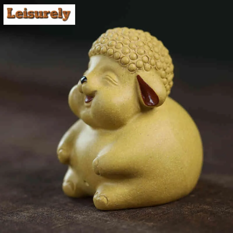 Yixing Zisha Zodiac Little Chicken Cute Sheep Tea Pet Aesthetic Fish Tank Landscaping Tea Figurine Play Toys Tea Statue Ornament