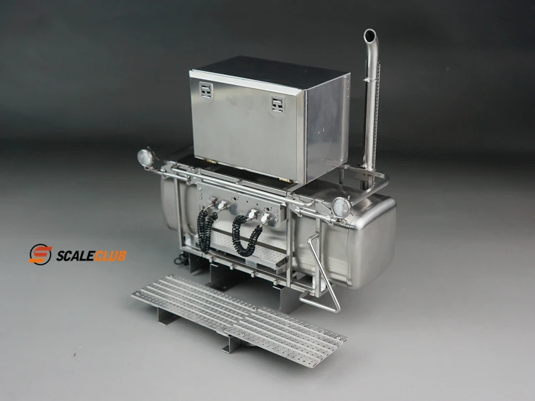 Scaleclub Heavy Tractor Equipment Rack Tool Box Ersatzkraftstofftank 1:14 für Tamiya Lesu Scania Man Actros Volvo Autoteile Rc Truck – Detail 1