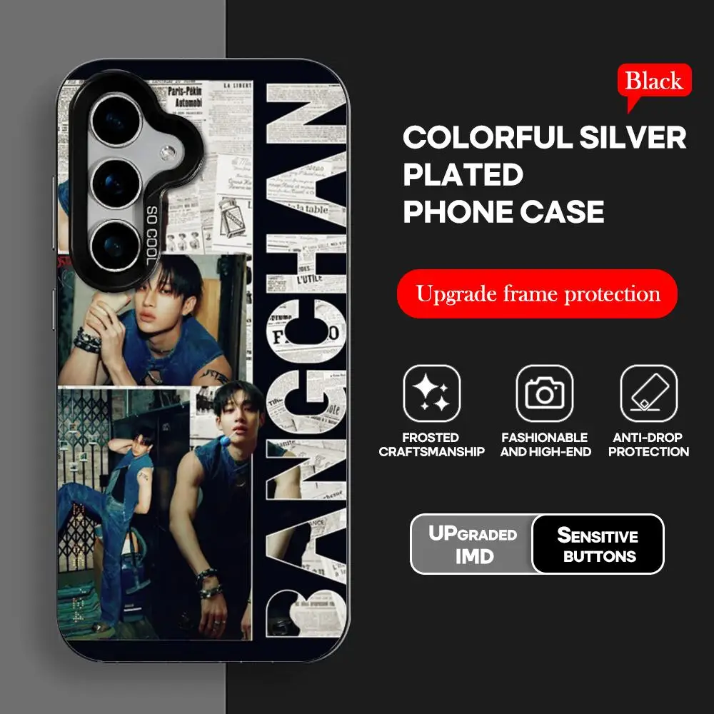 Vibrant Silver IMD Phone Case with Korean Singer Design
