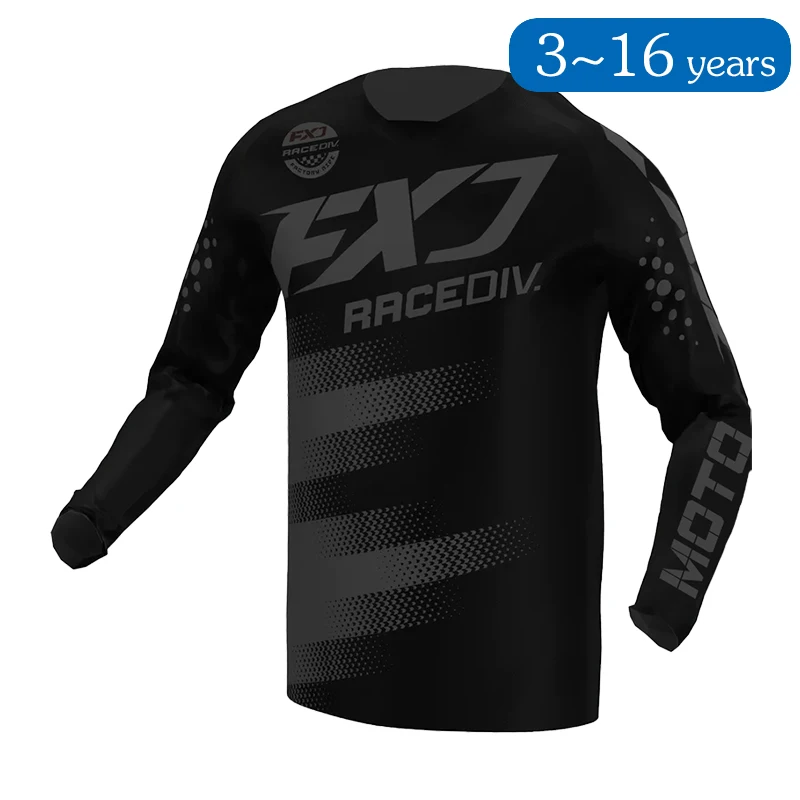 

Children's off-road motorcycle jersey Motocross shirt Boys Girls 3 4 5 6 7 8 9 10 11 12 13 14 15 16 years old mx bmx Enduro Kid