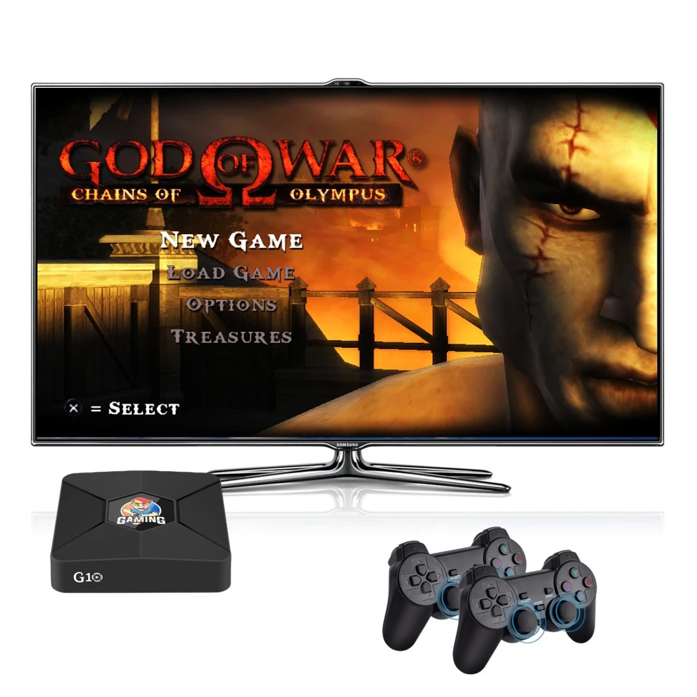 

2024 Game Box 4K HD Smart Android 12 TV Box Video Game Console 64G Built in 30000+ Retro Games 14 Emulators Player 2.4G Gamepad