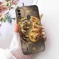 Colorful Cartoon Design Soft TPU Shockproof Black Phone Case Bumper Cover for ITEL Vision 2S (6187)
