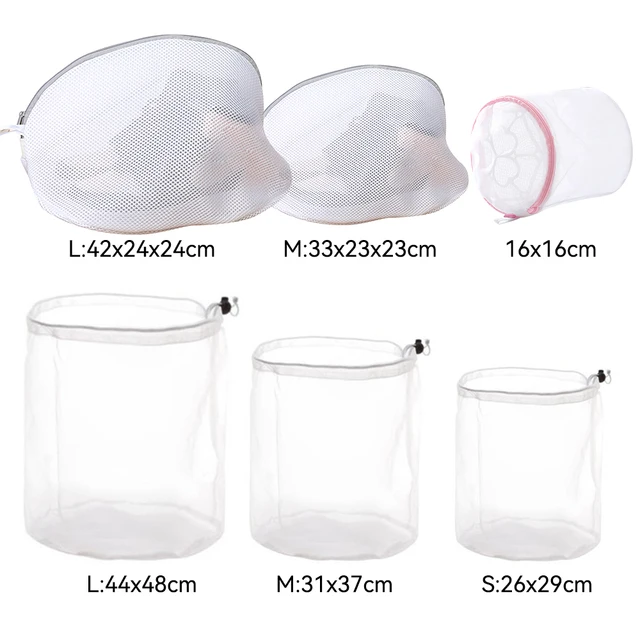 Hálómosó Táska Poliészter Mosó Táskák Durva Nettó Mosodai Kosár Mosoda Háztartási Tisztító Szerszámok Kiegészítők - Image 2