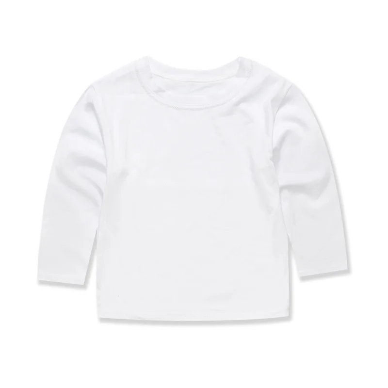 Boys Girls T Shirt Long Sleeves 1 to 2 3 4 5 6 7 8 9 10 11 12 13 14 Years 100% Cotton Toddler Boy Shirts for Teens Girl Clothes 2