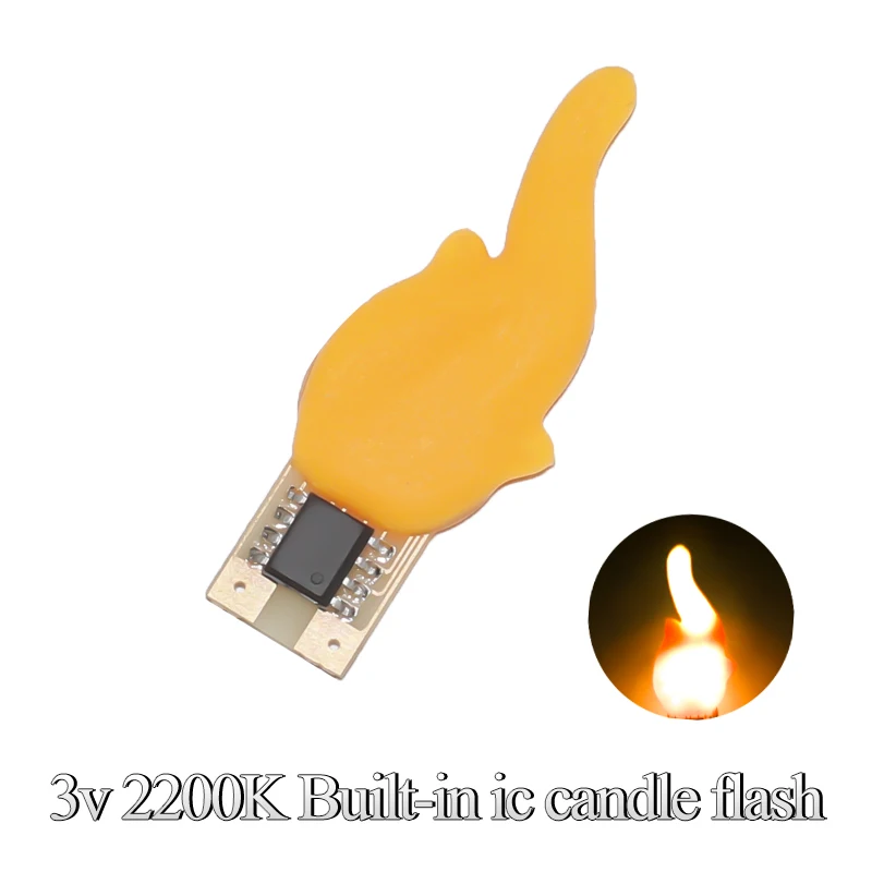 3v Led Cob Flame Flash Candles 2200K Diode Light Decoration Light Bulb