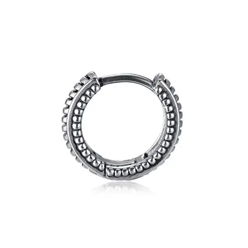 Vnox Stylish Hoop Earrings for Men Boys, Stainless Steel Huggies Earring, Ethnic Punk Rock Male Ear Gifts Jewelry - Image 8