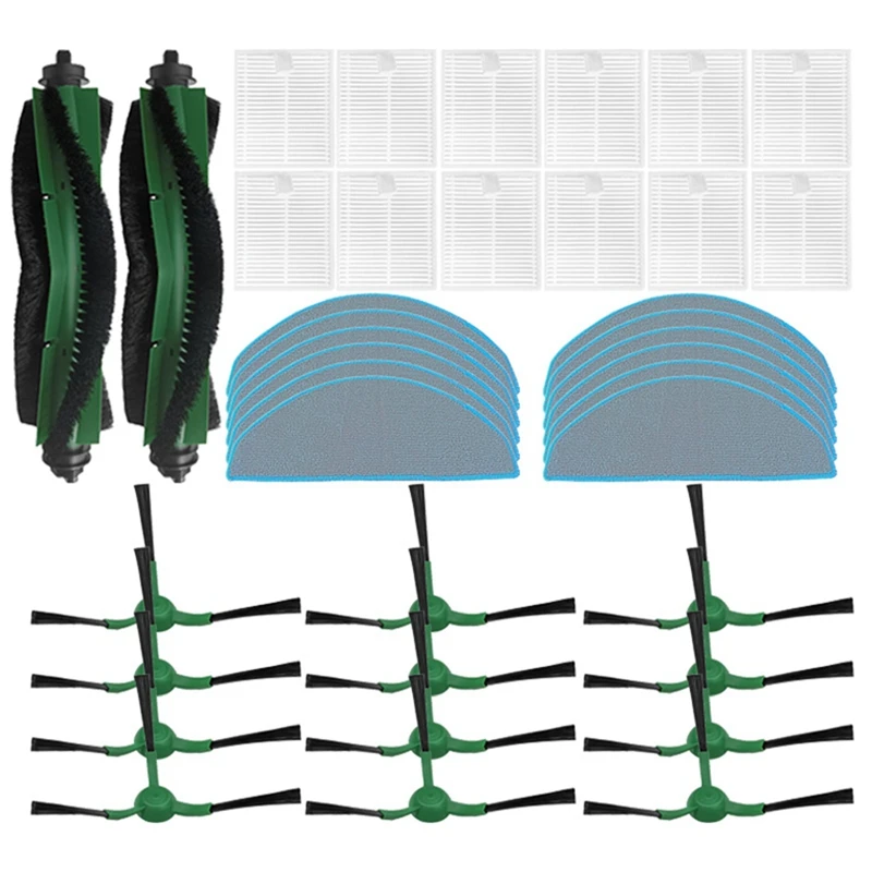 

For Irobot Roomba Combo Essential, Roomba Vac Essential Parts Main Roller Side Brush Hepa Filter Mop Cloth Accessories A