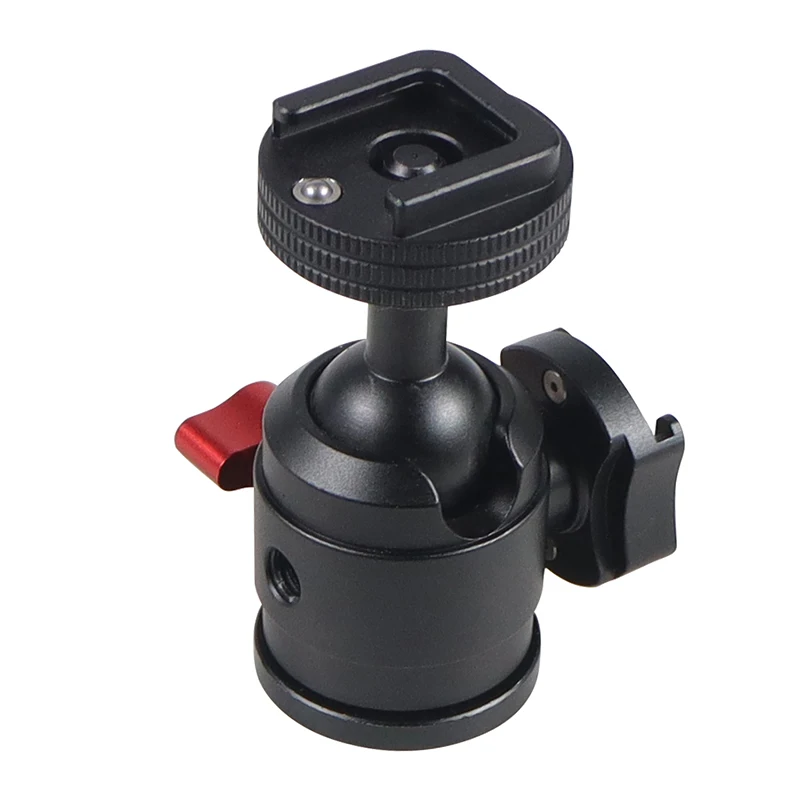 Mini Stativ Kugelkopf Swivel Ball Kopf 1/4 "Abnehmbare Kalten Schuh Halterungen Adapter für DSLR Kamera Monitor Vlog Flash Licht mic Stand – Detail 13