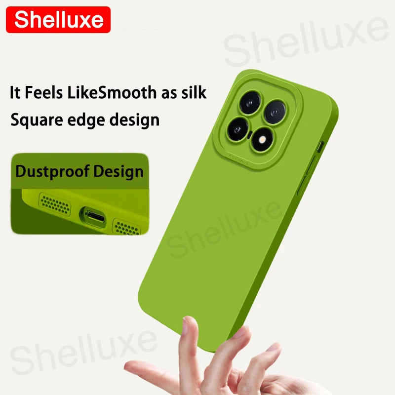 Enhanced Liquid Silicone Shockproof Phone Case – Square Soft Cover by Shelluxe
