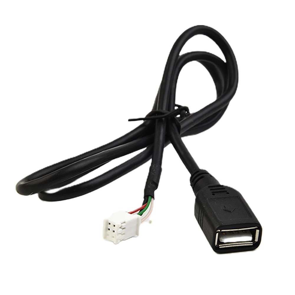 

4Pin+6Pin Connector USB Extension Cable Adapter For Android Auto Radio Stereo 75CM USB Connector Cable Adapter Auto Electronics